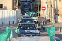 بالفيديو: قافلة الهيئة الاسلامية تجوب شوارع يافا لتشجيع الأهالي على الادلاء باصواتهم